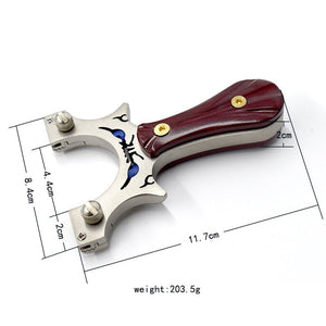 Professional Hunting Slingshot High Quality Stainless Steel Sling Shot with Flat Rubber Band Outdoor Shooting SlingShots - INDIAN SLINGSHOT