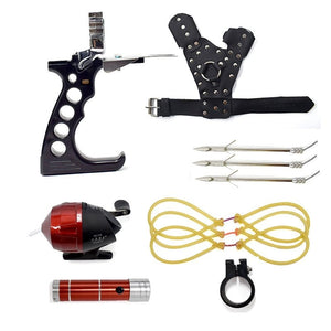 Dark Slate Gray Professional Fishing Combo Set with Flashlight for Outdoor Fishing MARKSMAN