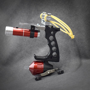 professional resin slingshot set with flashlight for outdoor hunting and shooting fish slingshot set - INDIAN SLINGSHOT