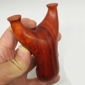 Recurve Wooden Handle Flat Leather Toy Red Pear Fat Flying Tiger Outdoor Competitive Precise Feel King Portable Slingshot - INDIAN SLINGSHOT