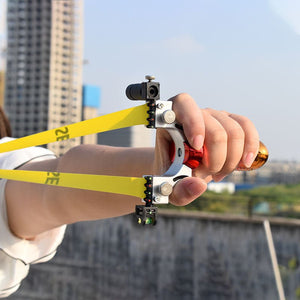 Red and yellow gradient Resin Slingshot Shoot Hunting With Flat Rubber Band Shooting slingshot - INDIAN SLINGSHOT