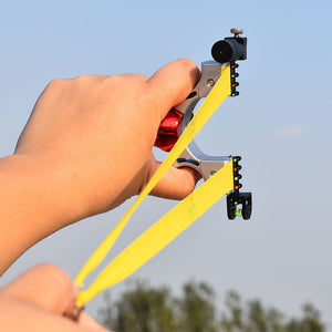 Red and yellow gradient Resin Slingshot Shoot Hunting With Flat Rubber Band Shooting slingshot - INDIAN SLINGSHOT