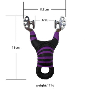 Sanka Rubber Band Stainless Steel Slingshot Outdoor Shooting Hunting Slingshot With Rubber Band Sling shot - INDIAN SLINGSHOT