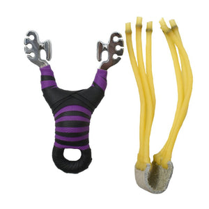 Sanka Rubber Band Stainless Steel Slingshot Outdoor Shooting Hunting Slingshot With Rubber Band Sling shot - INDIAN SLINGSHOT