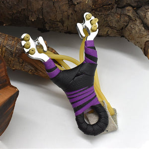 Sanka Rubber Band Stainless Steel Slingshot Outdoor Shooting Hunting Slingshot With Rubber Band Sling shot - INDIAN SLINGSHOT