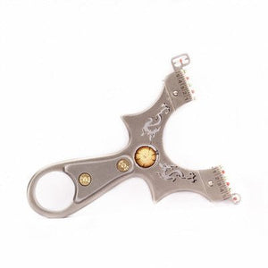 Shuanglong play beads metal slingshot horizontal precision target shooting slingshot outdoor hunting sports - INDIAN SLINGSHOT