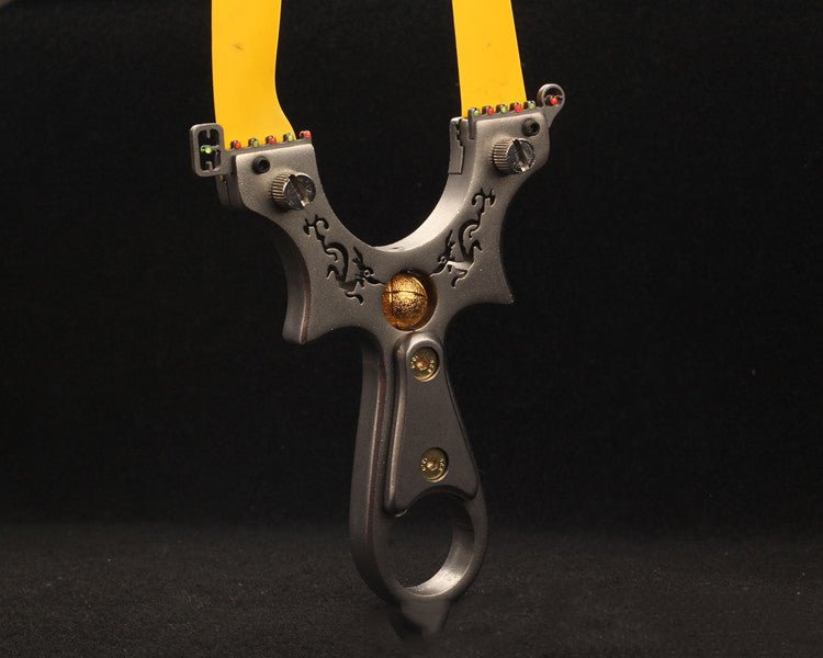 Shuanglong play beads metal slingshot horizontal precision target shooting slingshot outdoor hunting sports - INDIAN SLINGSHOT