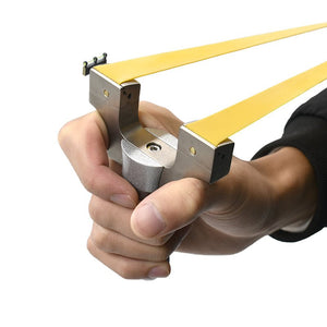 Simple design metal texture shooting slingshots durable slingshot outdoor hunting - INDIAN SLINGSHOT