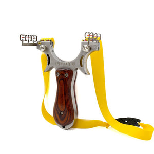Slingshot Hunting High Quality Stainless steel With Rubber Band Outdoor Shooting Game sling shot - INDIAN SLINGSHOT
