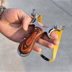 Slingshot Hunting High Quality Stainless steel With Rubber Band Outdoor Shooting Game sling shot - INDIAN SLINGSHOT