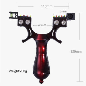 Slingshot Laser Aiming Slingshot Hunting Catapult with Flat Rubber Band Outdoor High Precision Shooting - INDIAN SLINGSHOT