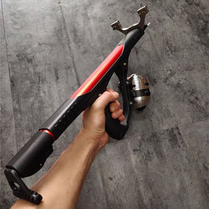 Slingshot Metal Resin Fish Shooter Extended Type With Fishing Wheel Grip Drag Type Aluminum Alloy Fast Pressure Shooting Fish - INDIAN SLINGSHOT