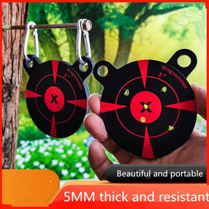 Sandy Brown Slingshot Practice Target Portable And Durable Panda Head Thick Target Metal Shooting Target Shooting Training For Slingshot INDIAN SLINGSHOT