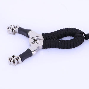 Slingshot Spider Double Card Ball Slingshot Precision Powerful Stainless Steel 304 Wire Cutting Outdoor Target Shooting Slingshot - INDIAN SLINGSHOT