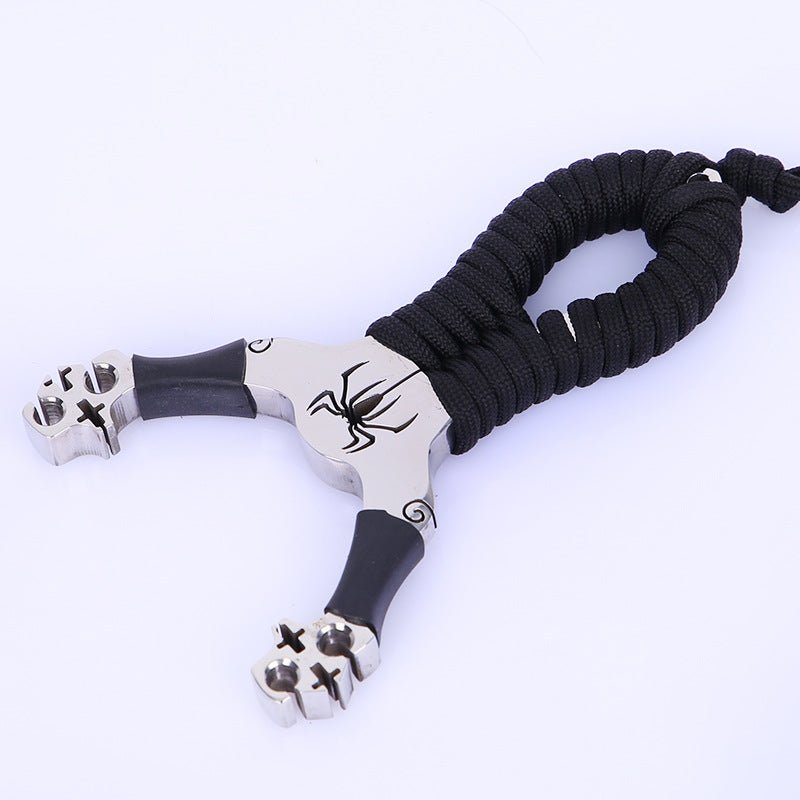 Slingshot Spider Double Card Ball Slingshot Precision Powerful Stainless Steel 304 Wire Cutting Outdoor Target Shooting Slingshot - INDIAN SLINGSHOT