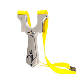 slingshot stainless Steel Portable Slingshot Powerful Fish Hunting Slingshot - INDIAN SLINGSHOT