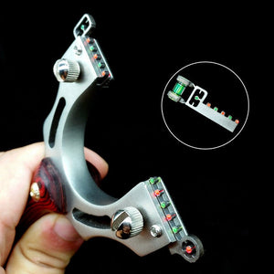 Slingshot Straight Traditional Flat Leather Bow Fast Pressing Accuracy Oblique Grip Estimated Bow Combo Slingshot Catapult - INDIAN SLINGSHOT