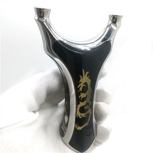 Dark Slate Gray Classic Bulky Dragon Tie Free Steel Slingshot MARKSMAN