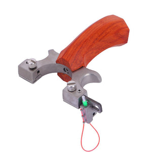 Solid Wood Slingshot Flat Rubber Band Precision Fast Pressing Stainless Steel Light Sight Outdoor Target Shooting Competitive Catapult - INDIAN SLINGSHOT