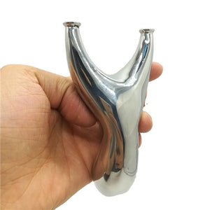 Stainless Steel 304 Recurve Flat Magpie Flat Leather Slingshot Mirror Outdoor Precision Flying Tiger Flat Leather Slingshot - INDIAN SLINGSHOT