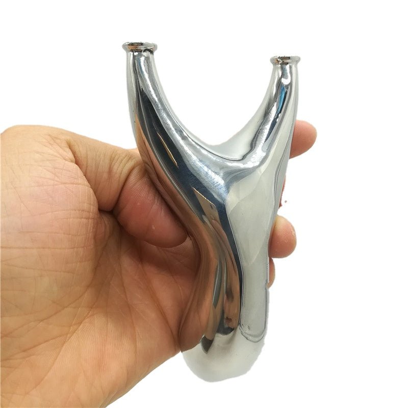 Stainless Steel 304 Recurve Flat Magpie Flat Leather Slingshot Mirror Outdoor Precision Flying Tiger Flat Leather Slingshot - INDIAN SLINGSHOT