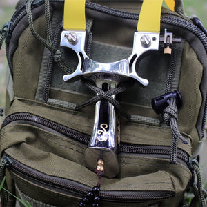 Stainless Steel 98K Slingshot Control Technology Outdoor Flat Rubber Band Target Shooting Catapult Slingshot High Quality - INDIAN SLINGSHOT