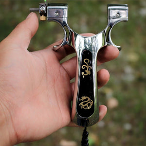 Stainless Steel 98K Slingshot Control Technology Outdoor Flat Rubber Band Target Shooting Catapult Slingshot High Quality - INDIAN SLINGSHOT