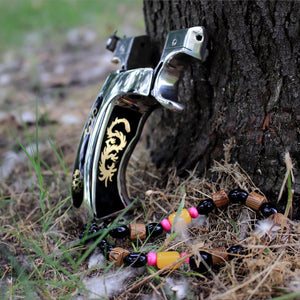 Stainless Steel 98K Slingshot Control Technology Outdoor Flat Rubber Band Target Shooting Catapult Slingshot High Quality - INDIAN SLINGSHOT