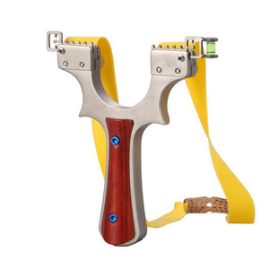 Stainless Steel Brand New 304 Wire Cut Solid Wood Large Support Precision Slingshot Flat Leather Fast Pressing Outdoor Shooting - INDIAN SLINGSHOT