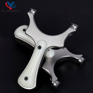 Stainless Steel Hunting Slingshot with Flat Rubber Band High Precision Titanium Alloy Head Catapult Outdoor Shooting - INDIAN SLINGSHOT
