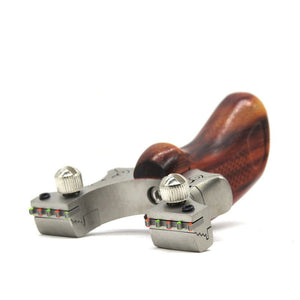 Stainless Steel Mini Spirit Beast Slingshot Rhino Horn Rosewood Solid Wood Handle Flat Skin Slingshot Flat Rubber Band - INDIAN SLINGSHOT