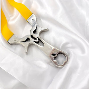 Stainless steel powerful slingshot for outdoor hunting and shooting fish Practical slingshot - INDIAN SLINGSHOT