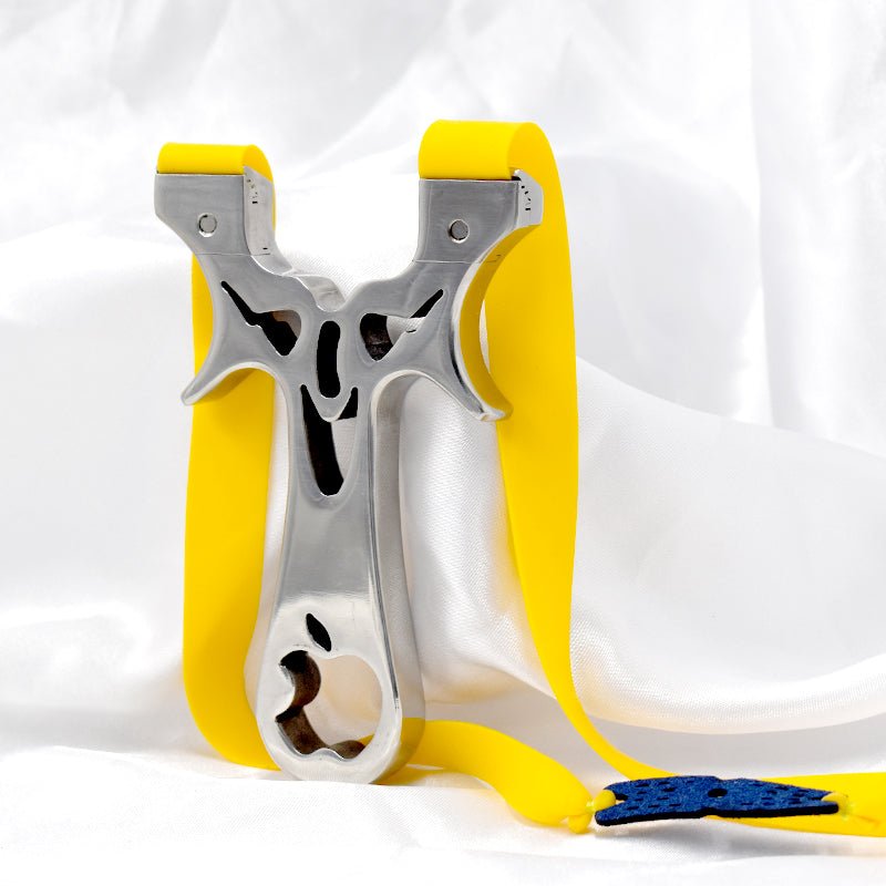 Stainless steel powerful slingshot for outdoor hunting and shooting fish Practical slingshot - INDIAN SLINGSHOT