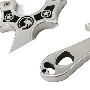 Stainless steel slingshot rubber band for hunting sling shot hollow engraving design - INDIAN SLINGSHOT