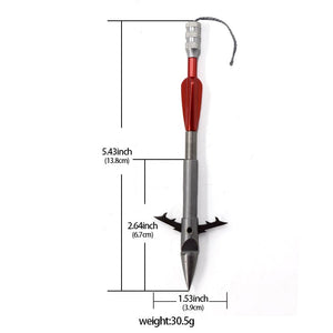 Stainless steel thick head fish dart for outer shooting and hunting fish sling shot accessories tool - INDIAN SLINGSHOT