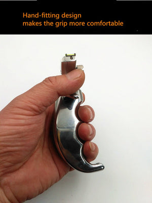 Steel-wood Handle Fast Press Flat Leather Slingshot Fiber Five Consecutive Sight High Competitive Shooting Outdoor Dedicated - INDIAN SLINGSHOT