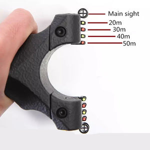 Target Shooting slingshot big power dyeing surface treatment using flat rubber band to accurately aim the slingshot for novices no wood - INDIAN SLINGSHOT