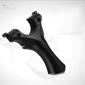 Target Shooting slingshot big power dyeing surface treatment using flat rubber band to accurately aim the slingshot for novices no wood - INDIAN SLINGSHOT