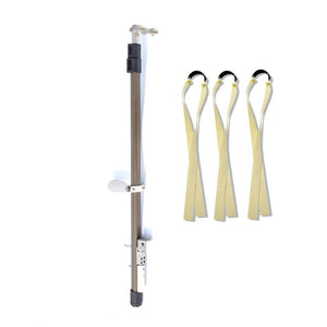 Light Gray LR6 Telescopic Long Rod Powerful Slingshot MARKSMAN