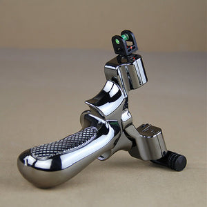 The New 98K Infrared Laser Rotating Flat Rubber Band Group Free Binding Fast Compression Outdoor Sports Big Power Slingshot - INDIAN SLINGSHOT