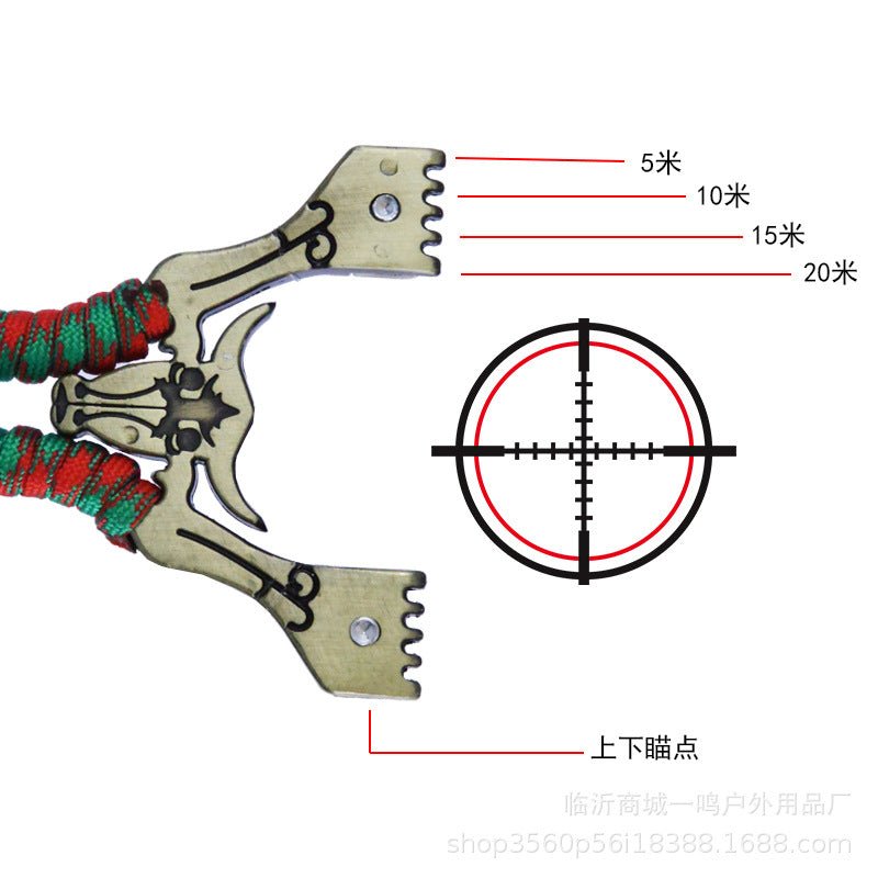 The New Aiming Point Bull Head Clip Free Binding And Pressing Aiming Point Shooting Fish Shooting Outdoor Sports Flat Leather - INDIAN SLINGSHOT