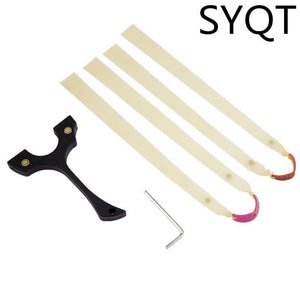 The New Fast Pressing Slingshot Y-shaped Free Strapping Flat Leather Slingshot Frame Adult Outdoor Competitive Slingshot - INDIAN SLINGSHOT