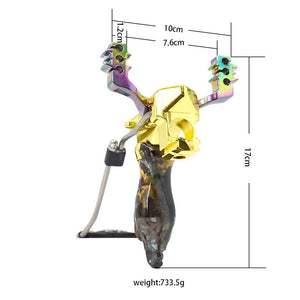 The new powerful slingshot foldable slingshot for outdoor hunting wrist strap rubber strap slingshot sling shot - INDIAN SLINGSHOT