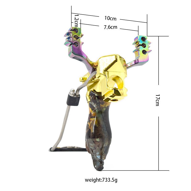 The new powerful slingshot foldable slingshot for outdoor hunting wrist strap rubber strap slingshot sling shot - INDIAN SLINGSHOT