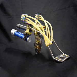 The new powerful slingshot foldable slingshot for outdoor hunting wrist strap rubber strap slingshot sling shot - INDIAN SLINGSHOT