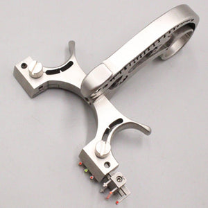 The new powerful stainless steel high-quality aiming precision slingshot flat leather rubber band unique style Outdoor sports - INDIAN SLINGSHOT
