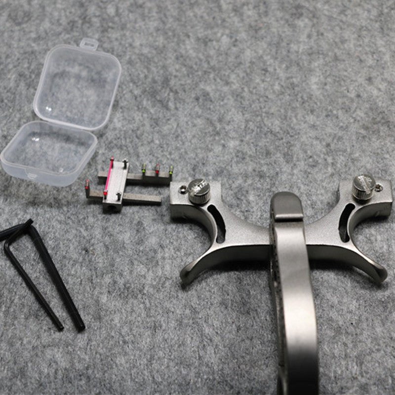 The new powerful stainless steel high-quality aiming precision slingshot flat leather rubber band unique style Outdoor sports - INDIAN SLINGSHOT