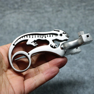The new powerful stainless steel high-quality aiming precision slingshot flat leather rubber band unique style Outdoor sports - INDIAN SLINGSHOT