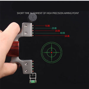 Black New Wooden Handle Fast Pressure Powerful Slingshot INDIAN SLINGSHOT