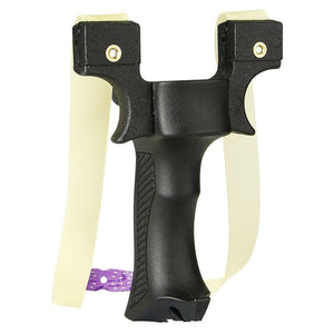 Thick Handle Wide Head Flat Leather Elastic Double Bow Head Fast Pressure Slingshot Outdoor Support Head Powerful Catapult Toys - INDIAN SLINGSHOT